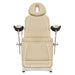 DIR Pavo OB 4-Motors OB GYN Exam Chair with Stirrups Beige Front View On White Background