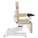 DIR Pavo OB 4-Motors OB GYN Exam Chair with Stirrups Beige Side View On White Background