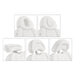 DIR Pavo OB 4-Motors OB GYN Exam Chair with Stirrups Close-Up Views Showing Multiple Headrest And Face Hole Options For White Variants