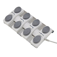 Thumbnail for DIR Pavo OB 4-Motors OB GYN Exam Chair with Stirrups Close-up View OF Foot Control On White Background For Beige Variant