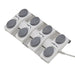 DIR Pavo OB 4-Motors OB GYN Exam Chair with Stirrups Close-up View OF Foot Control On White Background For Beige Variant
