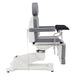 DIR Pavo OB 4-Motors OB GYN Exam Chair with Stirrups Gray Side View On White Background