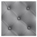 DIR Princeton Gold Barber Chair Close-Up View Of Diamond Tufted Gray Upholstery Pattern