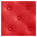 DIR Princeton Gold Barber Chair Close-Up View Of Diamond Tufted Red Upholstery Pattern