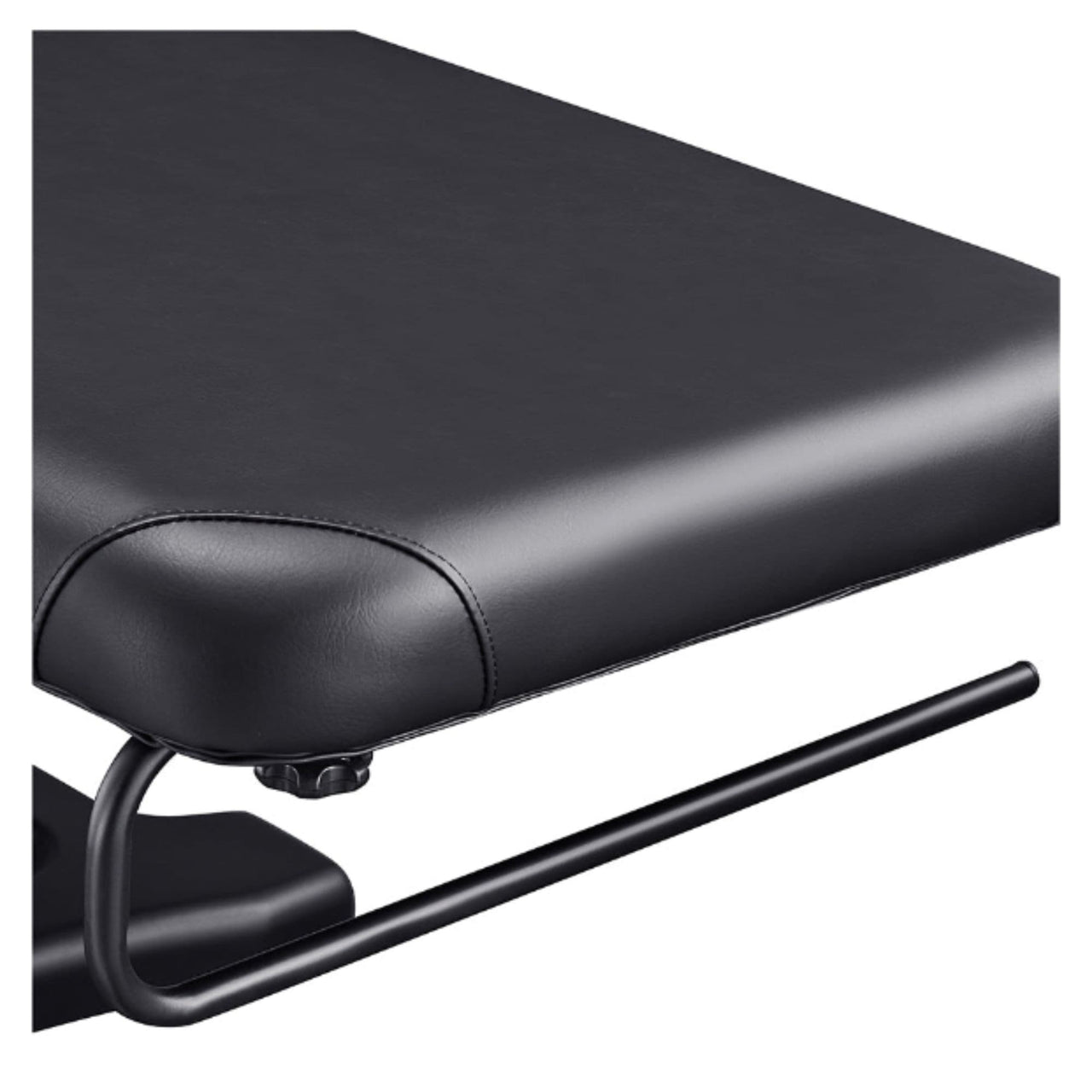 DIR Serenity Electric Treatment Table Close-Up View Of Paper Towel Holder And Black Upholstery
