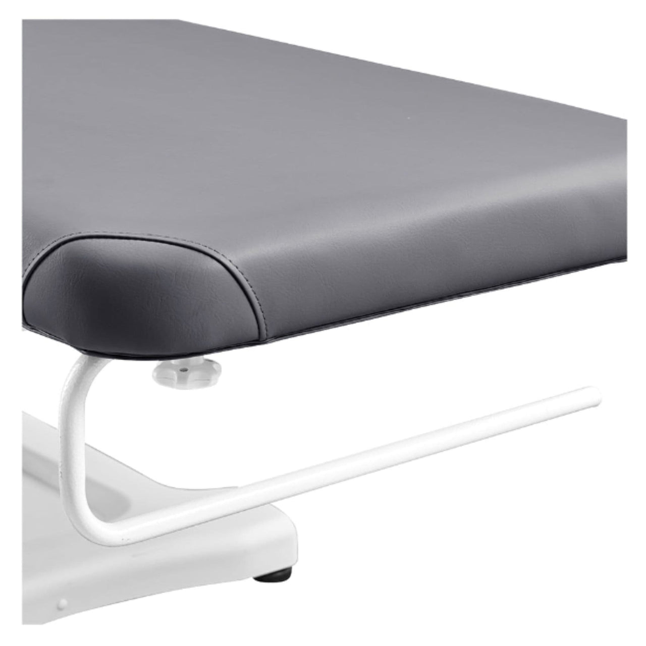 DIR Serenity Electric Treatment Table Close-Up View Of Paper Towel Holder And Gray Upholstery