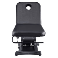 Thumbnail for DIR Serenity Electric Treatment Table Front View Of Black Color With Face Hole On White Background