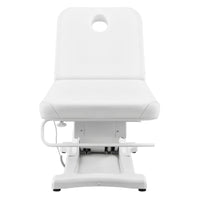 Thumbnail for DIR Serenity Electric Treatment Table Front View Of White Color With Face Hole On White Background