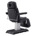 DIR Sydney 4-Motors Esthetician Chair Black Rear Angled View With Foot Control On White Background