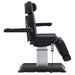 DIR Sydney 4-Motors Esthetician Chair Black Side View Demonstrating Adjustable Armrest On White Background
