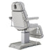 DIR Sydney 4-Motors Esthetician Chair Gray Rear Angled View With Foot Control On White Background