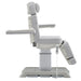 DIR Sydney 4-Motors Esthetician Chair Gray Side View Demonstrating Adjustable Armrest On White Background