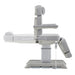 DIR Sydney 4-Motors Esthetician Chair Gray Side View Demonstrating Recline Adjustment Range On White Background