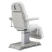 DIR Sydney 4-Motors Esthetician Chair White Rear Angled View With Foot Control On White Background