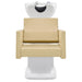 DIR Takaran Adjustable Shampoo Backwash Unit Beige Front View Of White Single Shampoo Wash Station