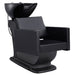 DIR Takaran Adjustable Shampoo Backwash Unit Black Front Angled View Of Black Single Shampoo Wash Station