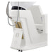 DIR Takaran Adjustable Shampoo Backwash Unit Rear Angled View With White Wash Station Sink Assembly