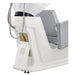 DIR Takaran Adjustable Shampoo Backwash Unit Rear Angled View With White Wash Station Sink Assembly