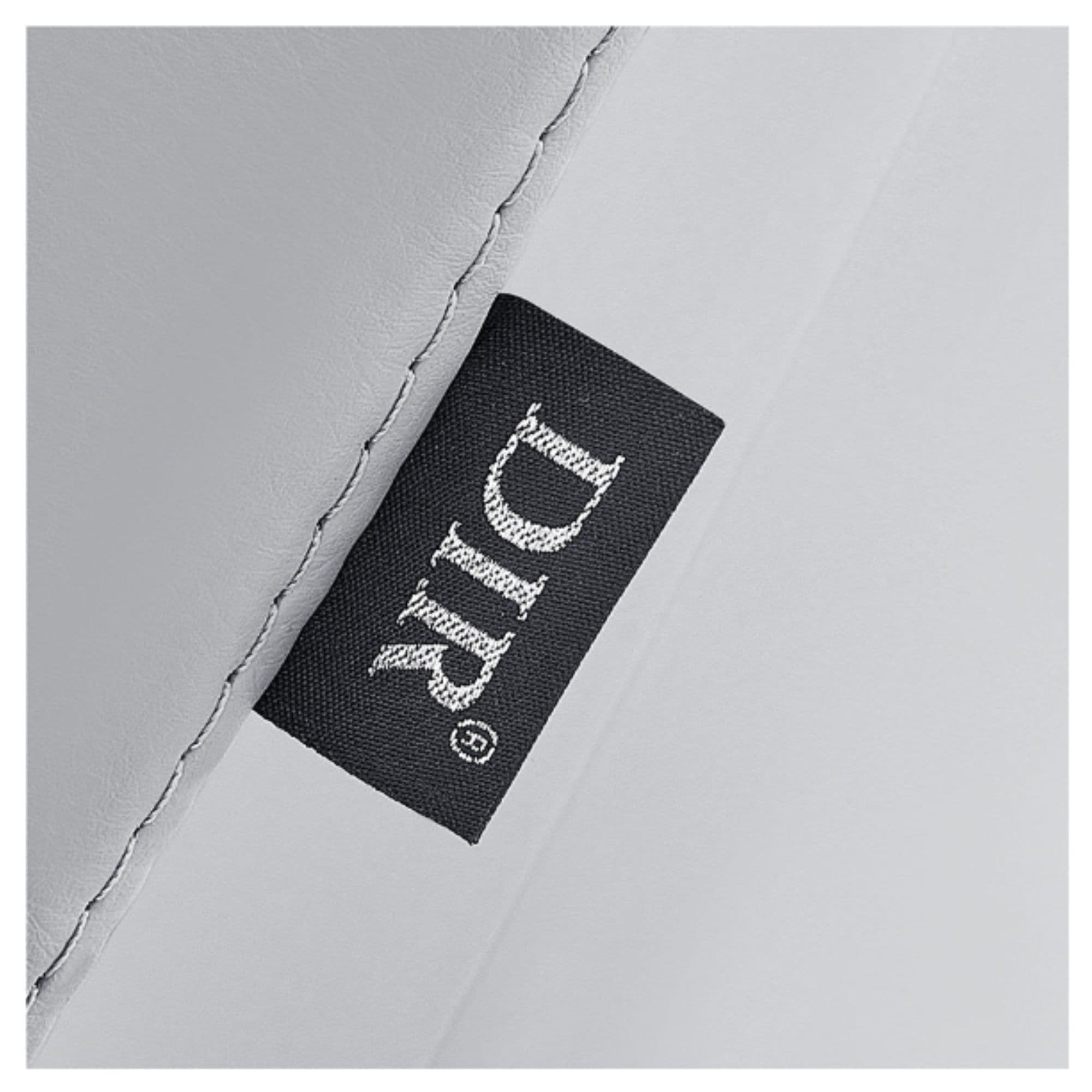 DIR Takaran Adjustable Shampoo Station Close-Up View Of Gray Material With Brand Name
