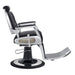 DIR Titan Hydraulic Barber Chair Black Variant Side View On White Background