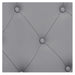 DIR Titan Hydraulic Barber Chair Close-Up View Of Diamond Tufted Gray Upholstery Pattern
