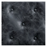 Thumbnail for DIR Titan Hydraulic Barber Chair Close-Up View Of Diamond Tufted Vintage Black Upholstery Pattern