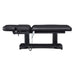 DIR Tranquility 4-Motors Electric Medical Spa Treatment Table Black Variant Side View Fully Reclined On White Background