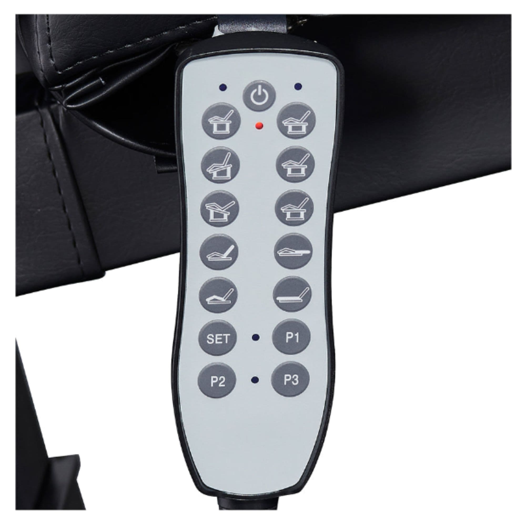 DIR Tranquility 4-Motors Electric Spa Treatment Table Close-Up View Of Remote Control For Black Variant