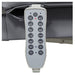 DIR Tranquility 4-Motors Electric Spa Treatment Table Close-Up View Of Remote Control For Gray Variant