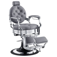 Thumbnail for DIR Vanquish Barber Chair Gray Variant Front Angled View On White Background
