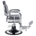 DIR Vanquish Barber Chair Gray Variant Side View On White Background