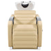 DIR Victoria Electric Shampoo Backwash Unit Beige Front View Of White Single Shampoo Wash Station