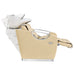 DIR Victoria Electric Shampoo Backwash Unit Beige Side View With White Sink And Leg Rest Extended