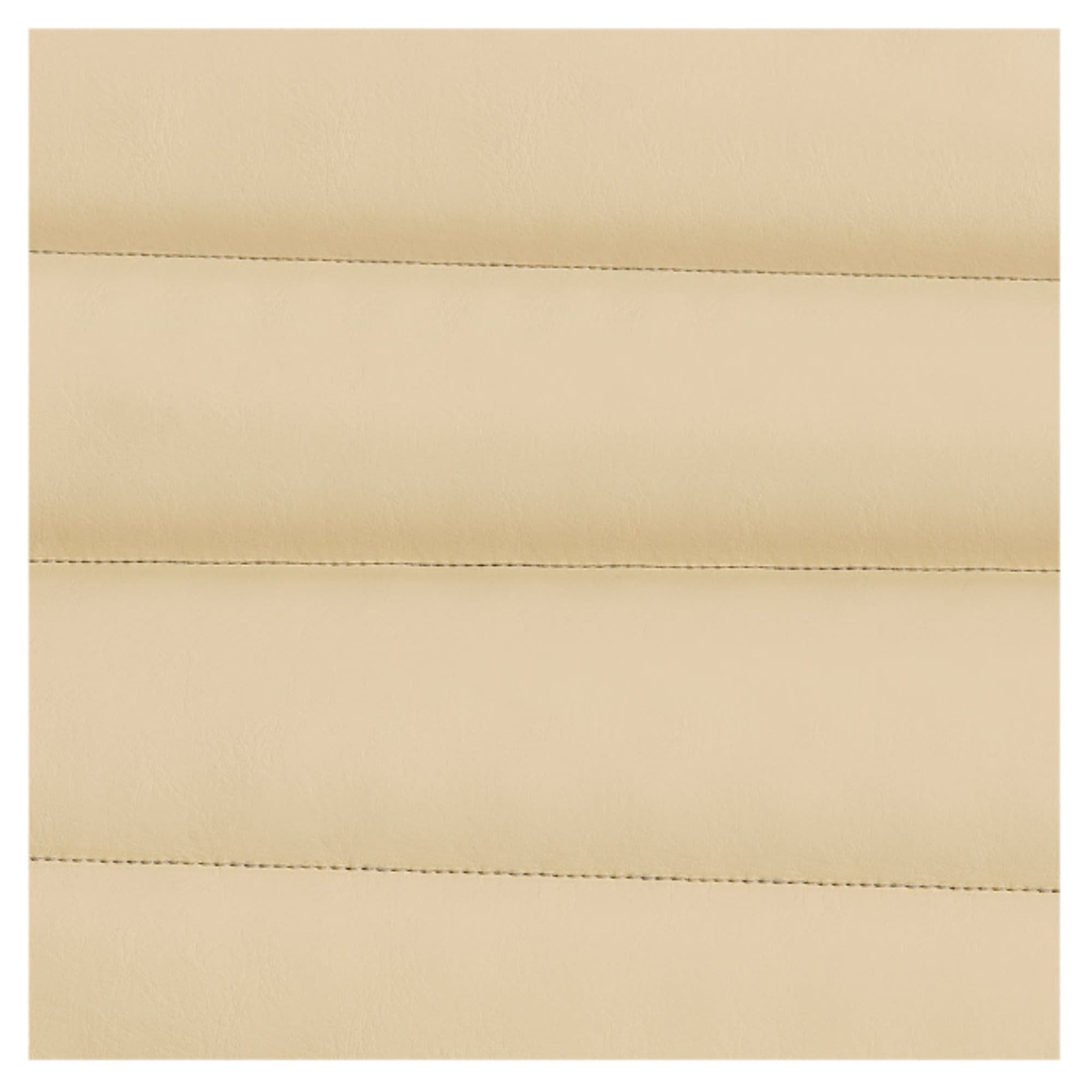 DIR Victoria Electric Shampoo Backwash Unit Close-Up View Of Horizontal Stitched Beige Upholstery