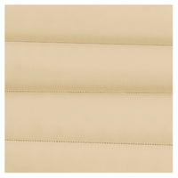 Thumbnail for DIR Victoria Electric Shampoo Backwash Unit Close-Up View Of Horizontal Stitched Beige Upholstery