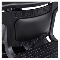 Thumbnail for DIR Viking Traditional Barbershop Chair Black Variant Close-Up View Of Footrest