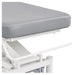 DIR VitalEarth 2-Motors Treatment Table and Wellness Therapy Bed Close-Up View Of Paper Towel Holder And Gray Upholstery