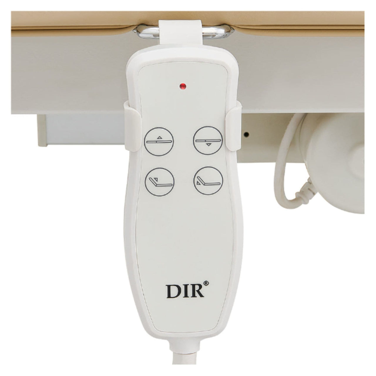 DIR VitalEarth 2-Motors Treatment Table and Wellness Therapy Bed Close-Up View Of Remote Control For Beige Color