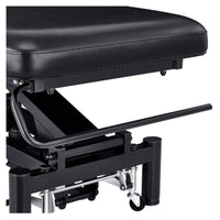 Thumbnail for DIR VitalEarth 2-Motors Treatment and Wellness Bed Close-Up View Of Paper Towel Holder And Black Upholstery