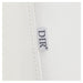 DIR WellRelax 2-Motors Therapy Treatment Table Close-Up View Of White Upholstery With Brand Name