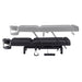 DIR WellRelax 2-Motors Therapy Treatment Table with Tilting Cradle Pillow Black Side View Of Fully Reclined Showing Adjustable Height On White Background