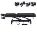 DIR WellRelax 2-Motors Therapy Treatment Table with Tilting Cradle Pillow Black Side View Of Fully Reclined With Adjustable Face Cradle On White Background