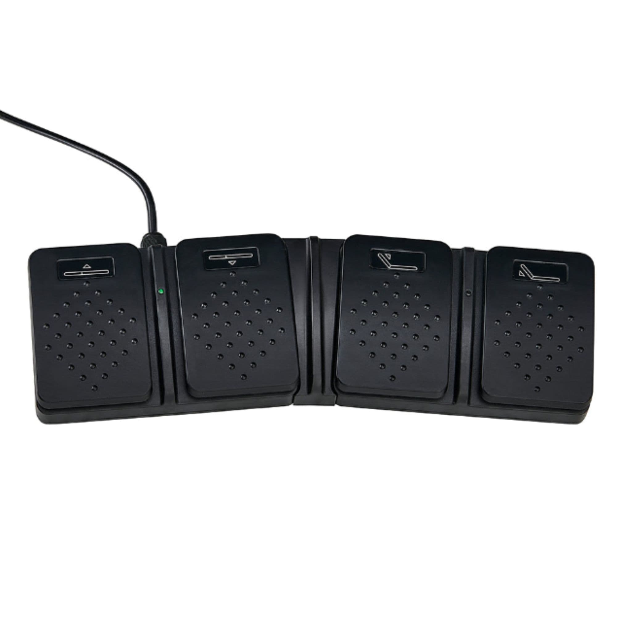 DIR WellRelax 2-Motors Therapy Treatment Table with Tilting Cradle Pillow Close-Up View Of Foot Control For Black Color
