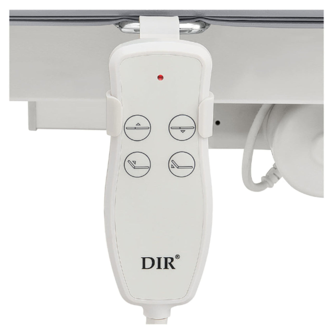 DIR WellRelax 2-Motors Therapy Treatment Table with Tilting Cradle Pillow Close-Up View Of Remote Control For Gray Color