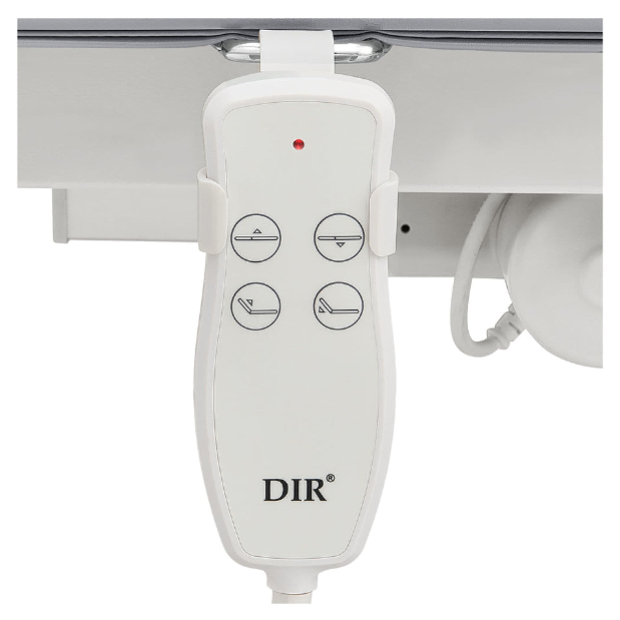 DIR WellRelax 2-Motors Therapy Treatment Table with Tilting Cradle Pillow Close-Up View Of Remote Control For Gray Color