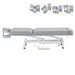 DIR WellRelax 2-Motors Therapy Treatment Table with Tilting Cradle Pillow Gray Side View Of Fully Reclined With Adjustable Face Cradle On White Background