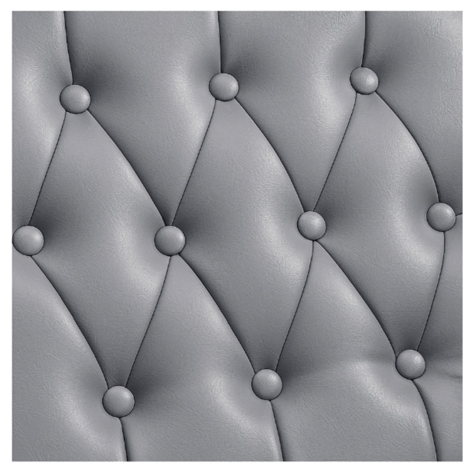 DIR Yume Dreaming Electric Backwash Station Close-Up View Of Diamond Stitched Gray Upholstery