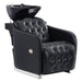 DIR Yume Dreaming Electric Salon Backwash Station Black Front Angled View With Black Single On Clean Background