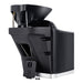 DIR Yume Dreaming Electric Salon Backwash Station Black Rear Angled View With Sink Assembly