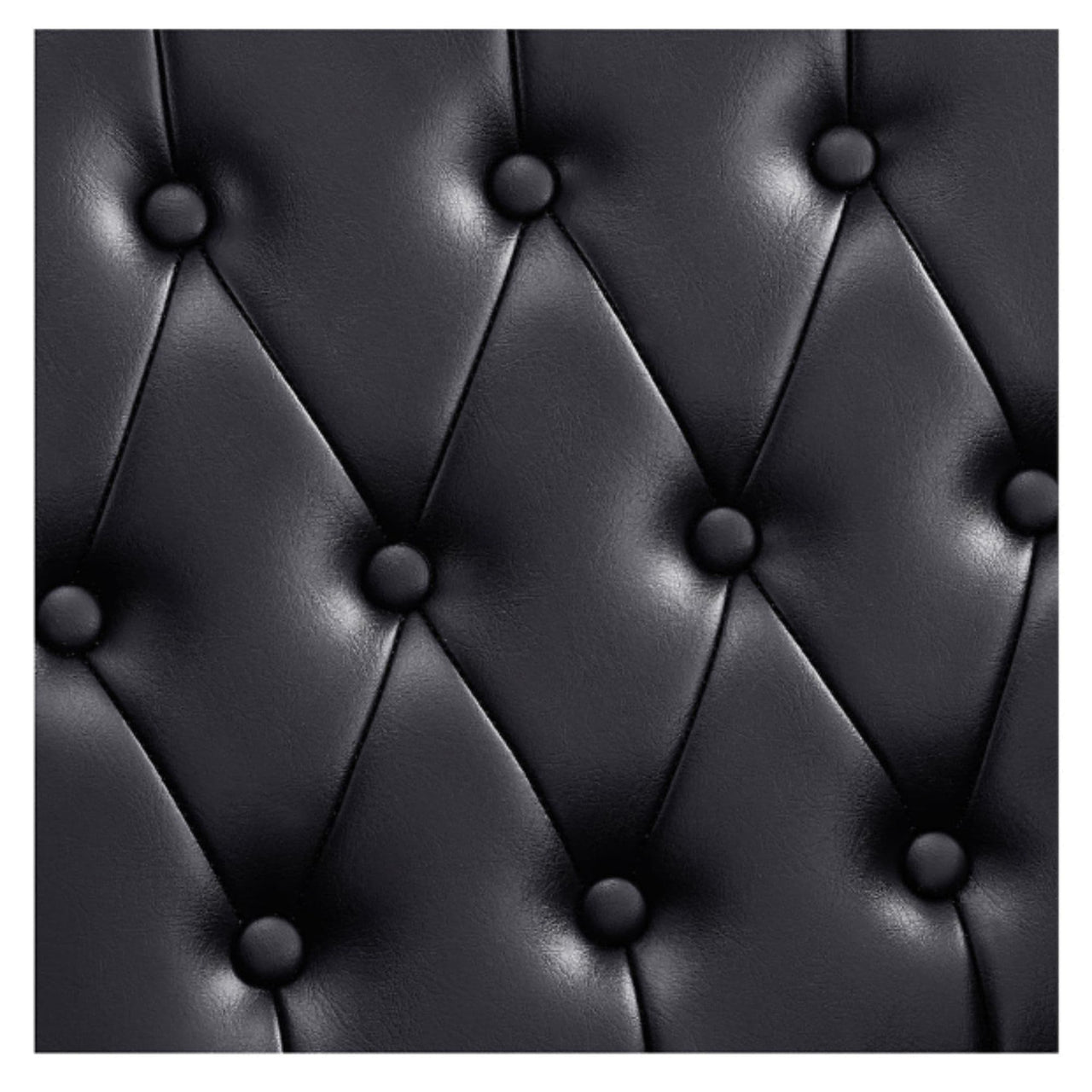 DIR Yume Dreaming Electric Salon Backwash Station Close-Up View Of Diamond Stitched Black Upholstery
